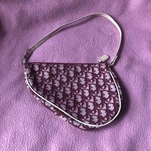 Vintage Dior Oblique Saddle Bag